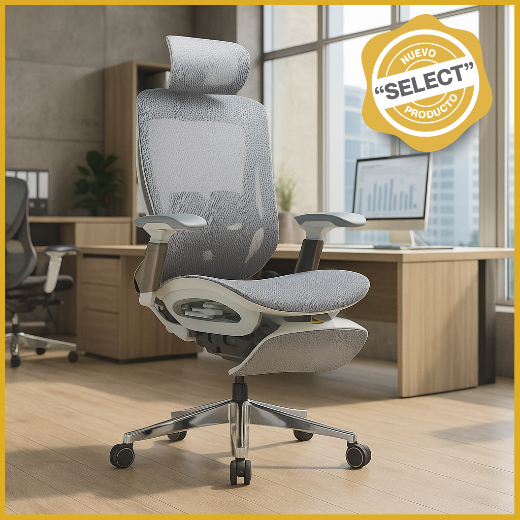 Silla Ejecutiva TH06 Mesh Gris